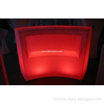 PE LED bar round counter / LED Glowing bar furniture